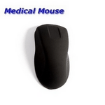 Medical Mouse Wasserfeste Funk Hygiene Maus schwarz