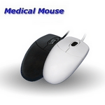 Medical Mouse Abwaschbare PC-Maus USB schwarz