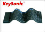 KeySonic ACK-126 RF kabellose flexible Kompakt-Tastatur